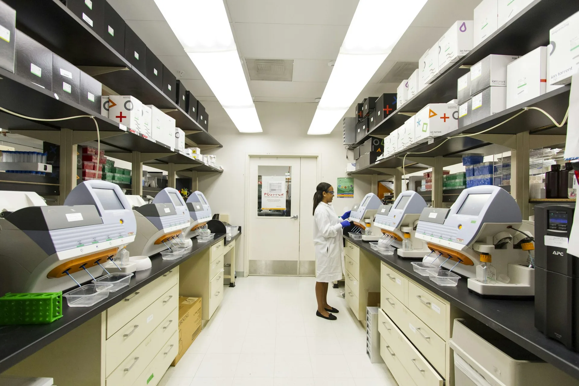 Modern medical laboratory with diagnostic equipment